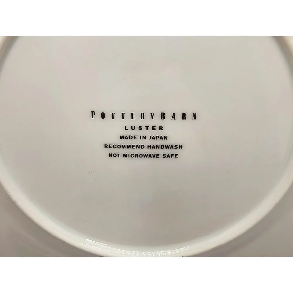 Pottery Barn Luster Dessert Plates Set of 4 Multicolor 8” Japan w/ Boxes